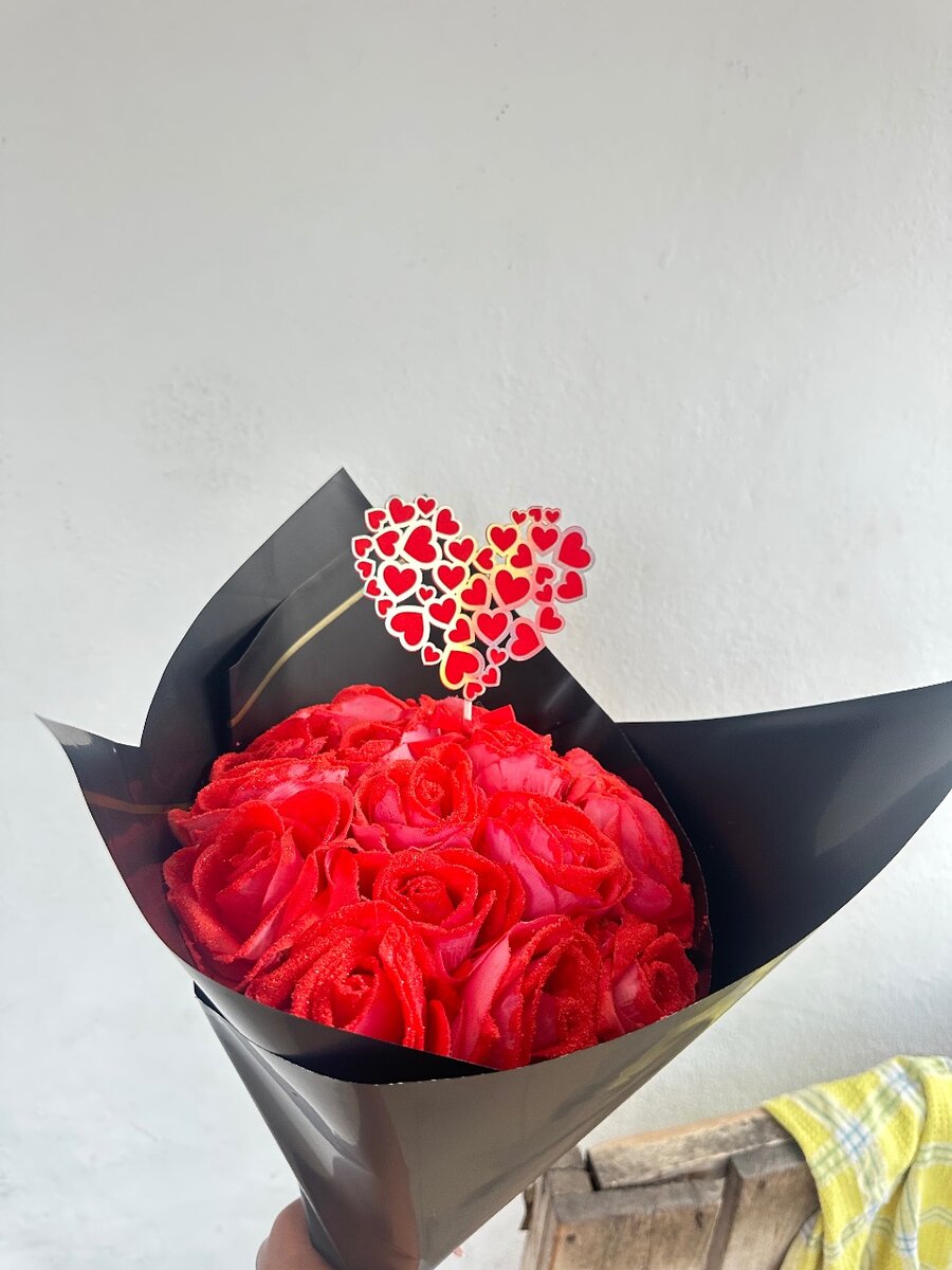 Bouquet de roses rouges élégantes