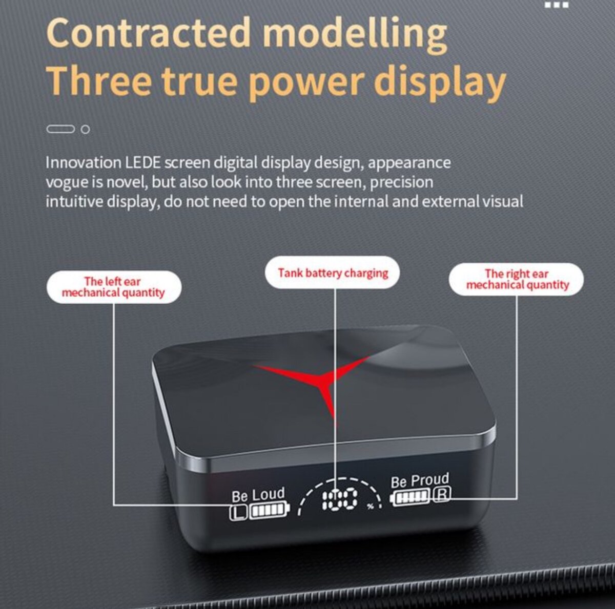 Oreillette Bluetooth 5.3 Finger Touch - Noir