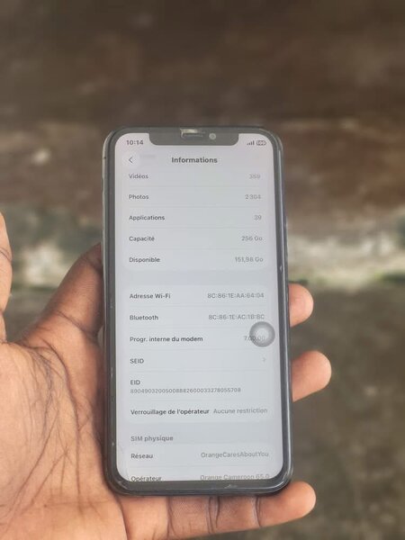 iPhone élégance 256Go