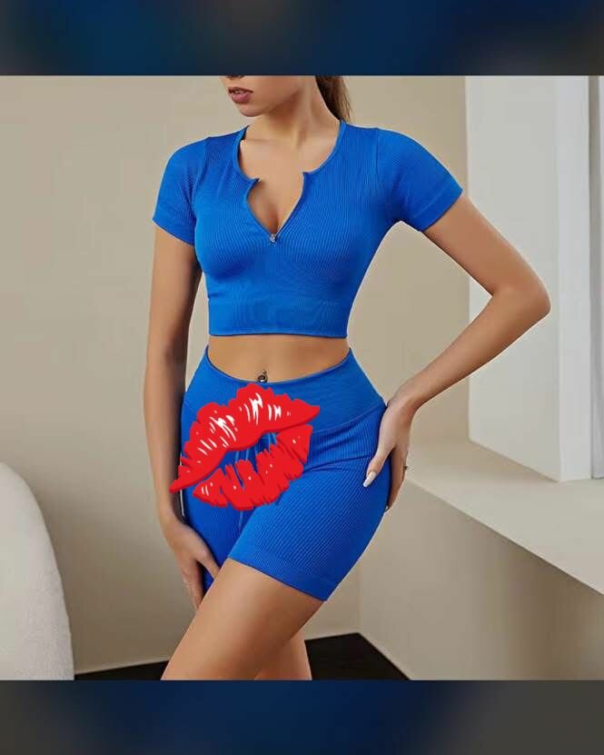 Ensemble sport court femmes