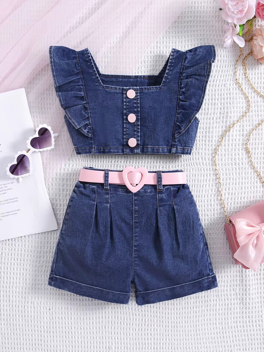 Ensemble denim fille été