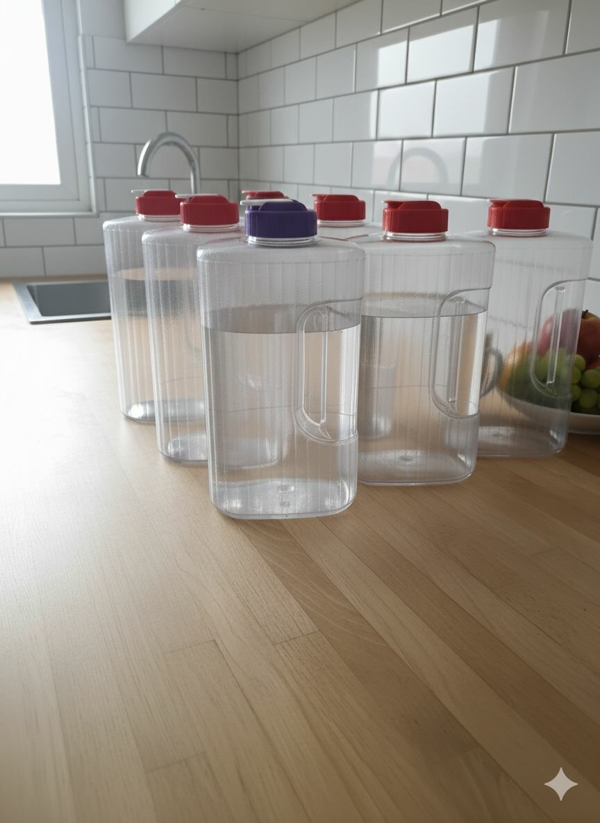 Pichet à eau transparent(6pcs)