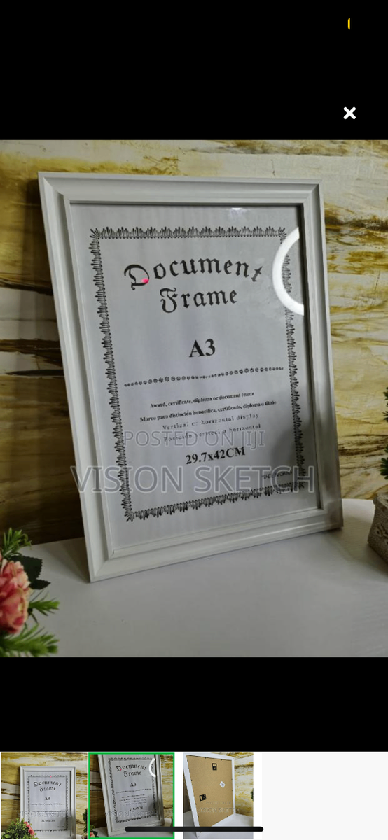 A3 picture and Photo Frame White Color