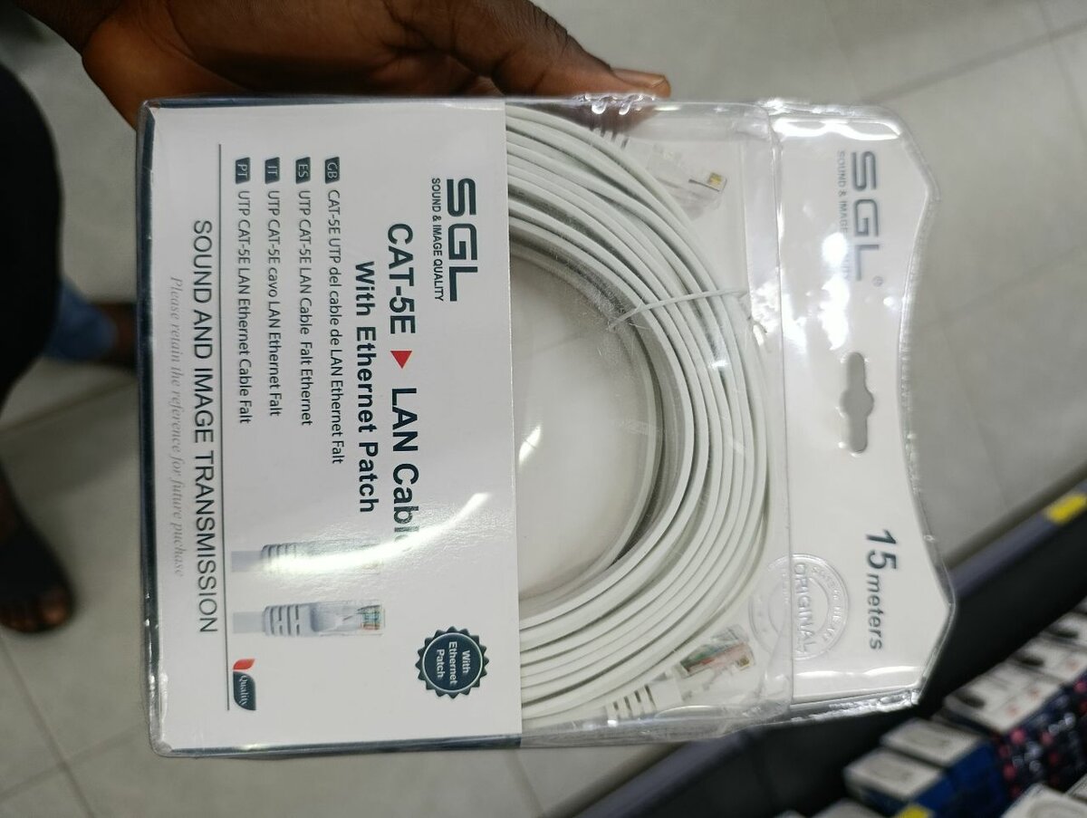 Câble LAN SGL CAT-5e 15m