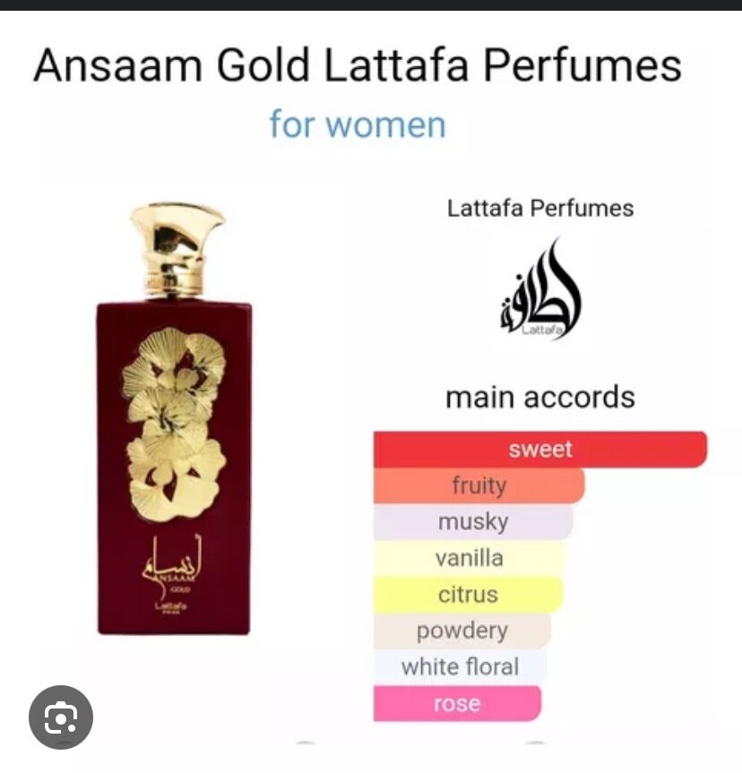 Ansaam gold from lattafa