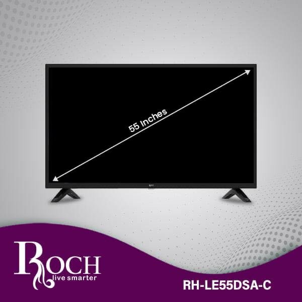 LED TV Roch 55" Wifi - Androïd + Décodeur intégré