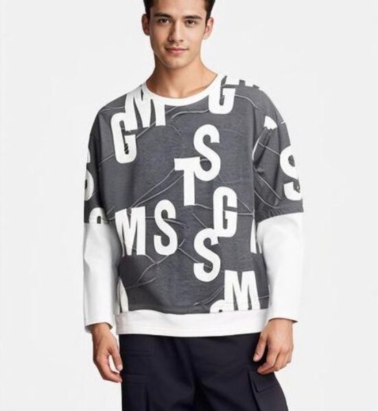 Sweatshirt moderne imprimé