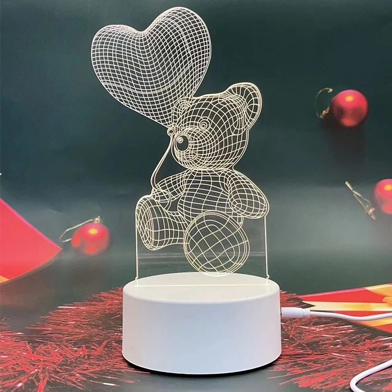 Романтичный ночник в форме сердца