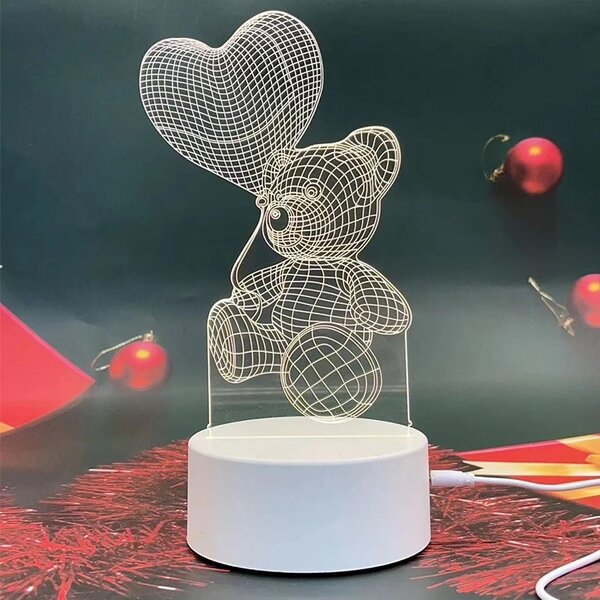 Романтичный ночник в форме сердца