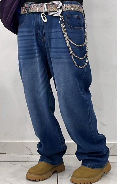 Jeans larges homme rétro