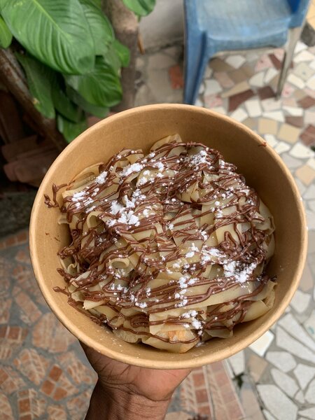 Crêpes fettuccine nutella