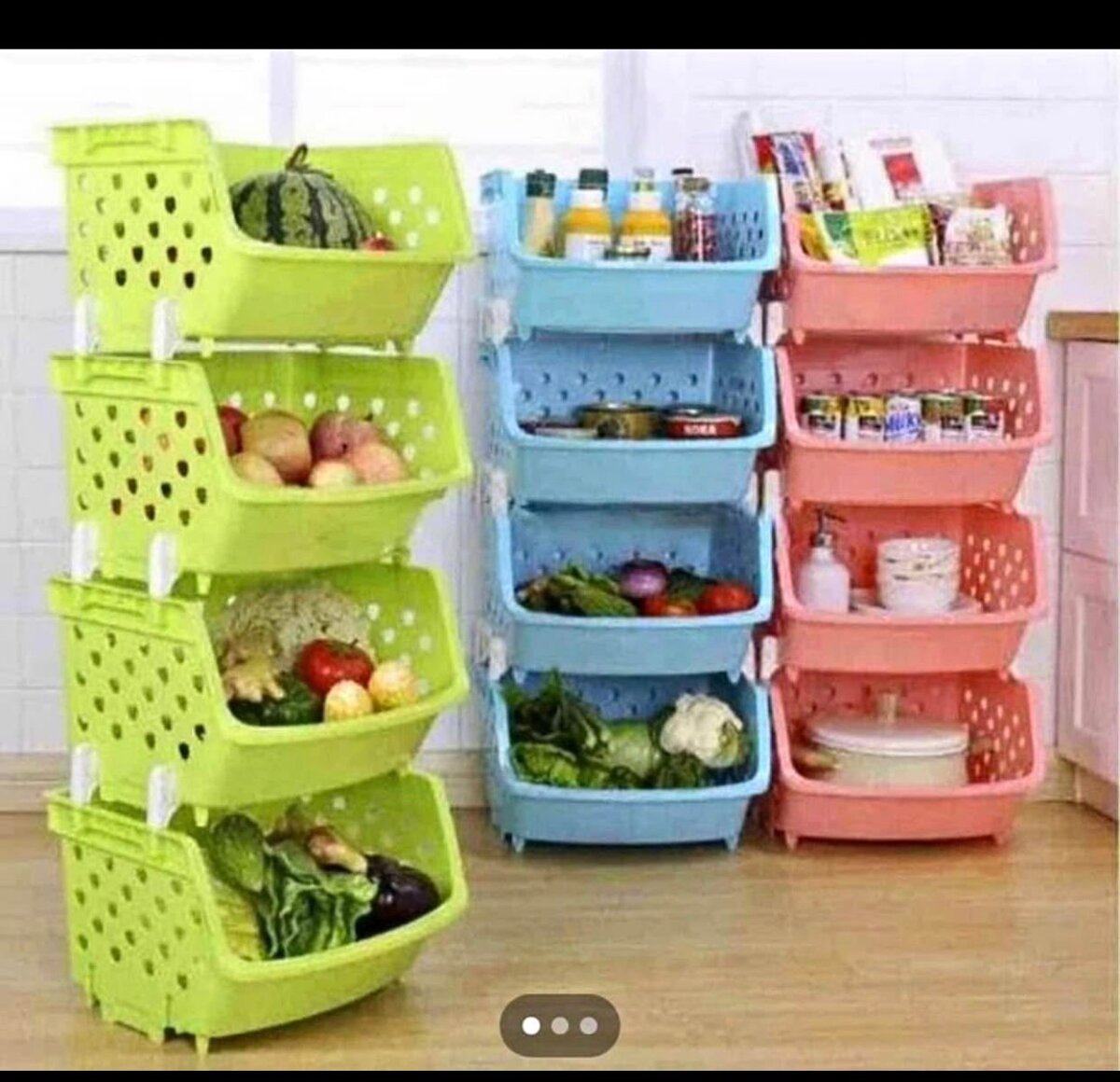 Étagère de rangement empilable