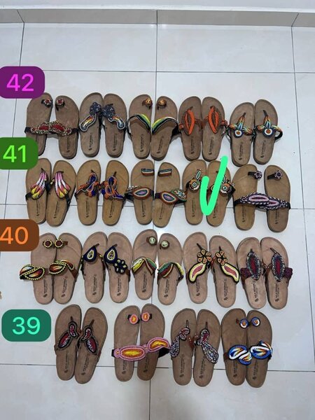 Colorful Beaded Sandals