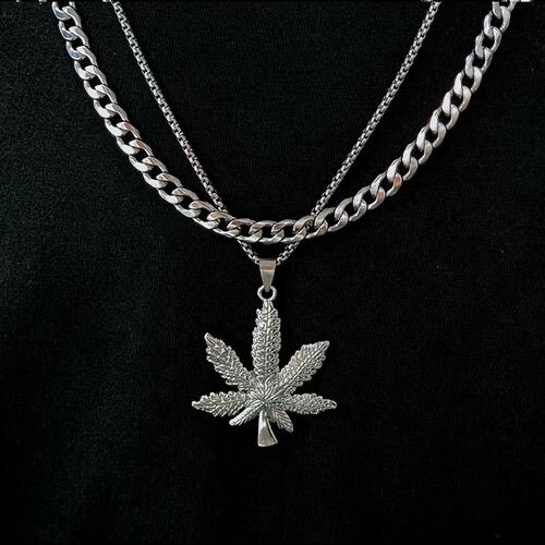 Maple + Cuban Chain 2 in 1 Fashion Men's Pendant Men's Hip H