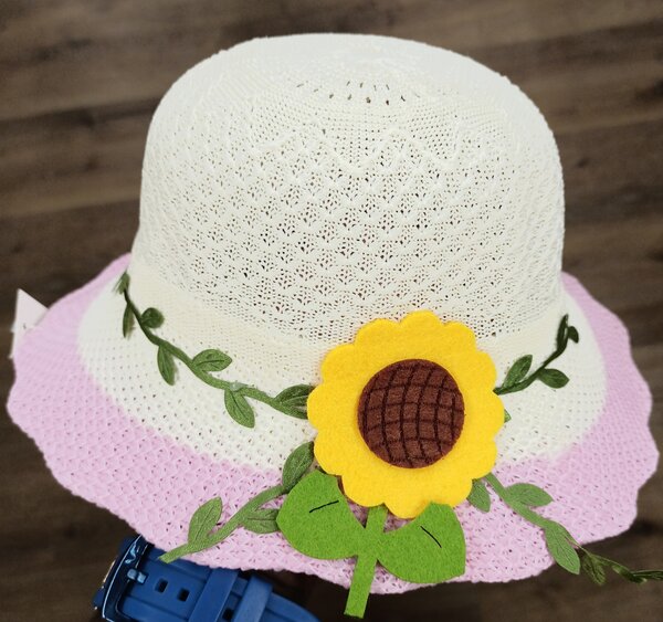 Chapeau d'été enfant fleur