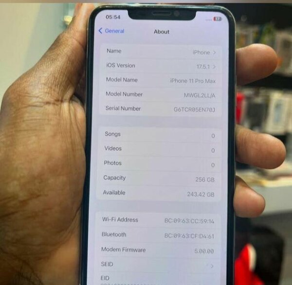 Iphone 11promax 256gig