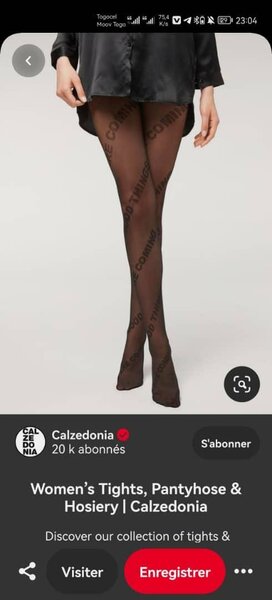 Collants Tendance Femme Noir