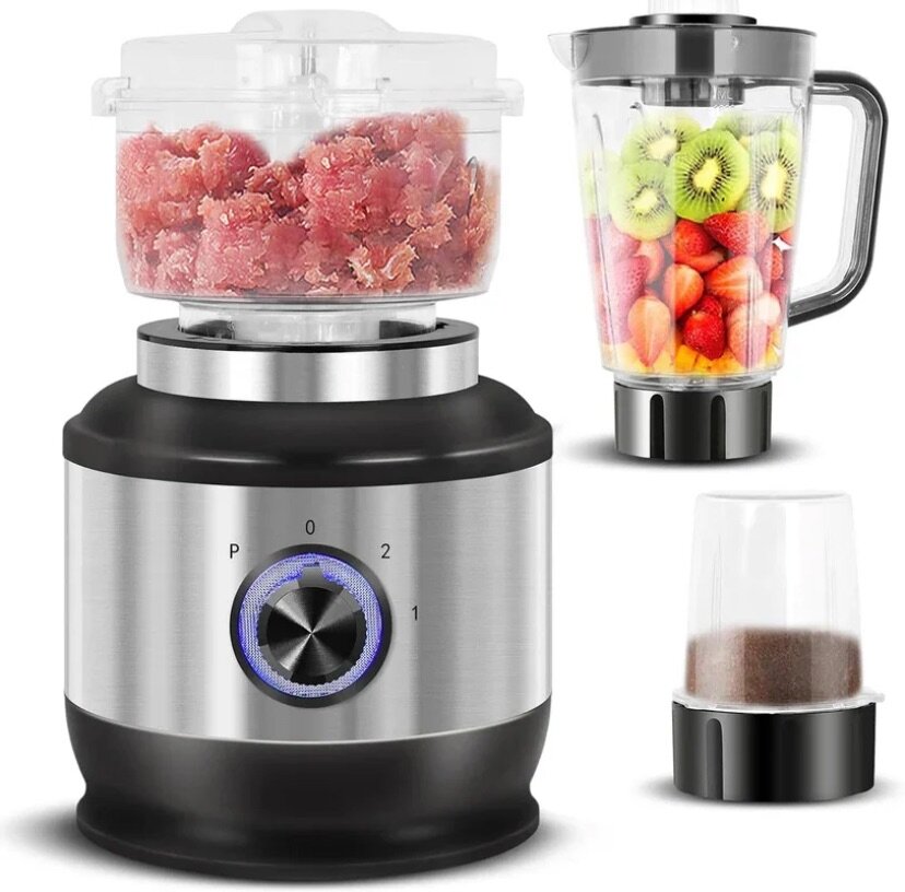 HOFFMANS 4-in-1 Multi-function Blender  600W Power, Grinder