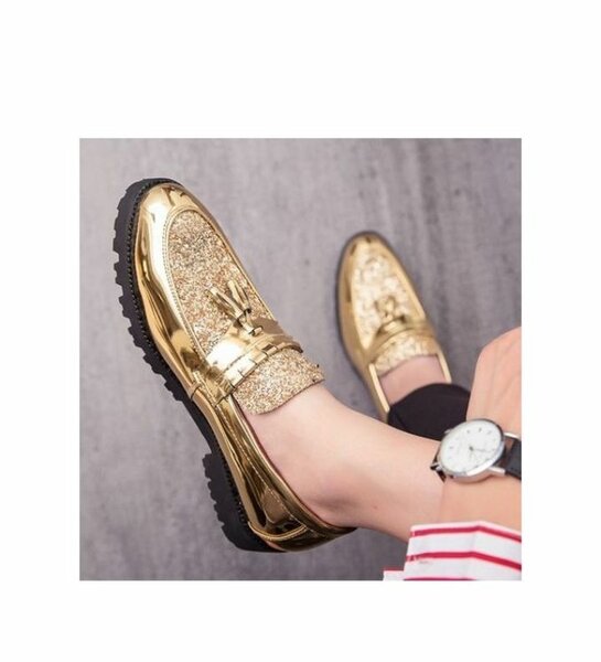 Men Glossy Tassel Brogue shoe