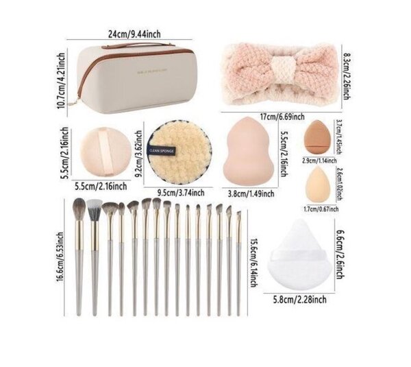 Ensemble de pinceaux maquillage pro