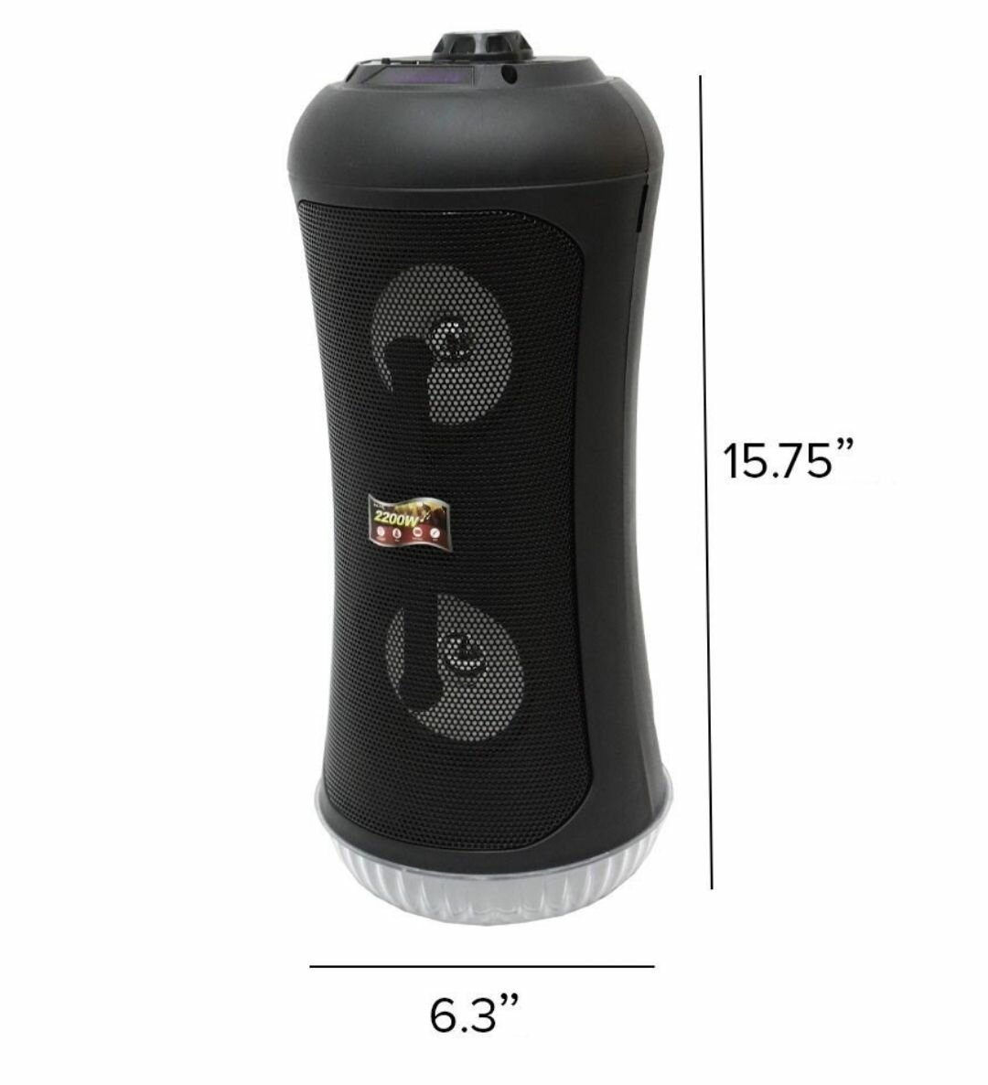 BETTER SPEAKER WITH CARRYING STRAP, AUX, USB, MICROPHONE INP