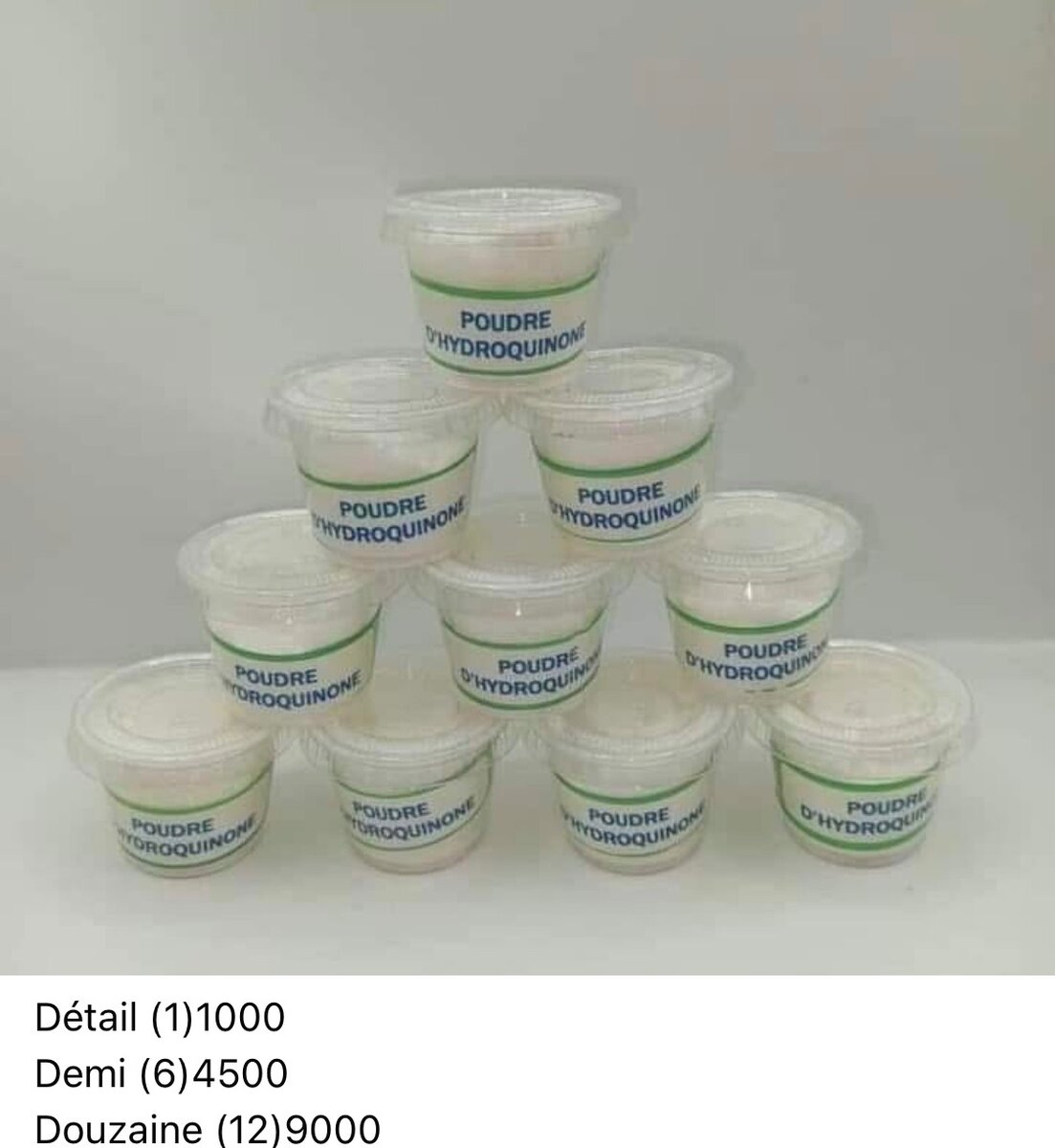 Souffre,hydroquinome,benzoïque