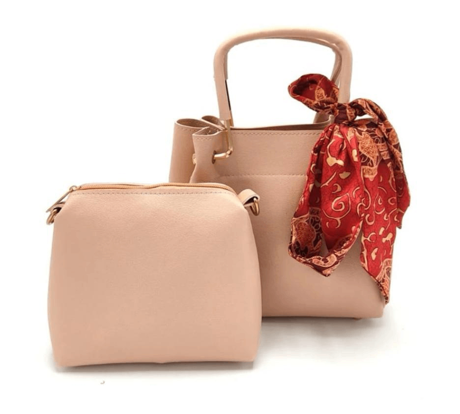 Ladies handbag pinkish shade(2 PCs)
