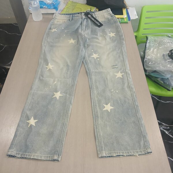 Jean homme étoiles vintage