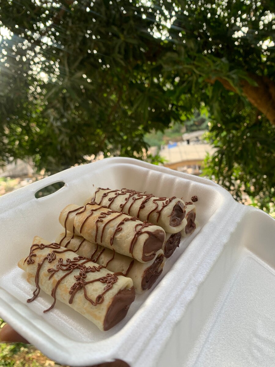 Crêpes farcies au chocolat