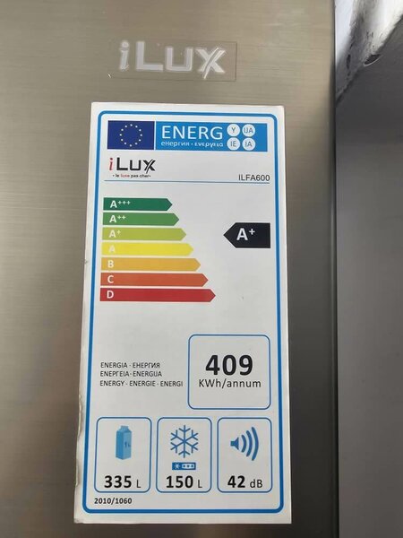 Réfrigérateur Inox Économe A+