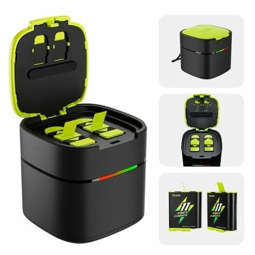 Telesin 2 Batteries + 2 in 1 Fast Type-C Charger 