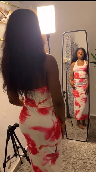 Robe longue florale chic