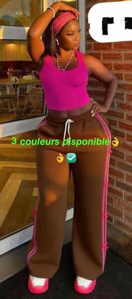 Pantalons larges taille haute