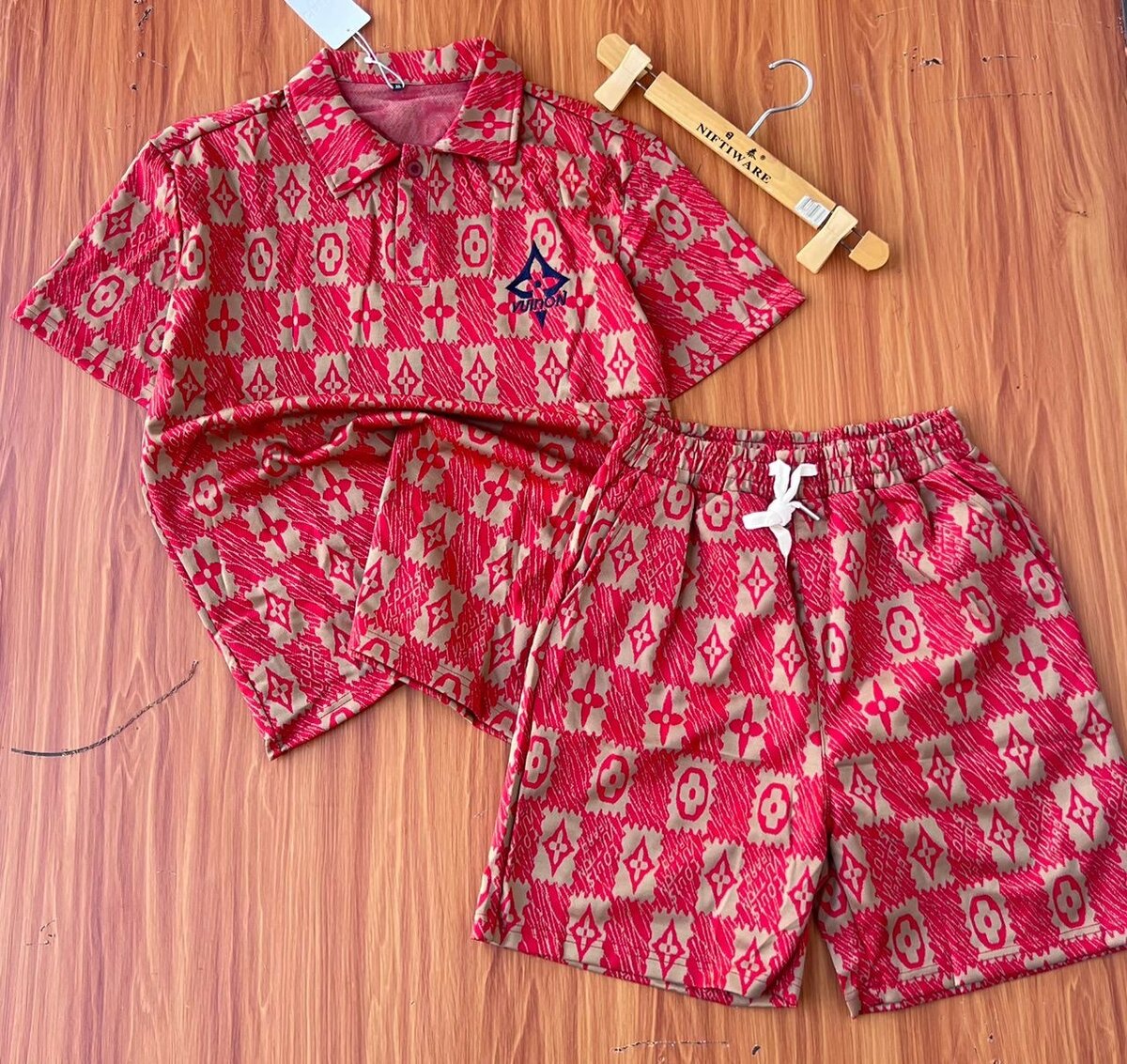 Mens Lacoste Top & Down Shorts