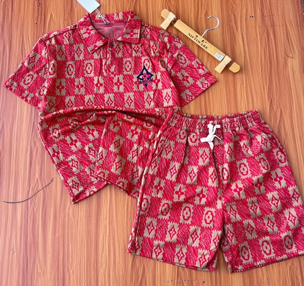 Mens Lacoste Top & Down Shorts