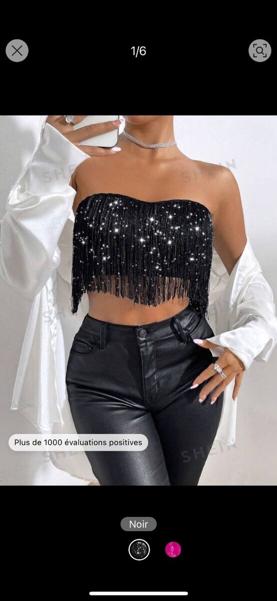 Top court blanc élégant