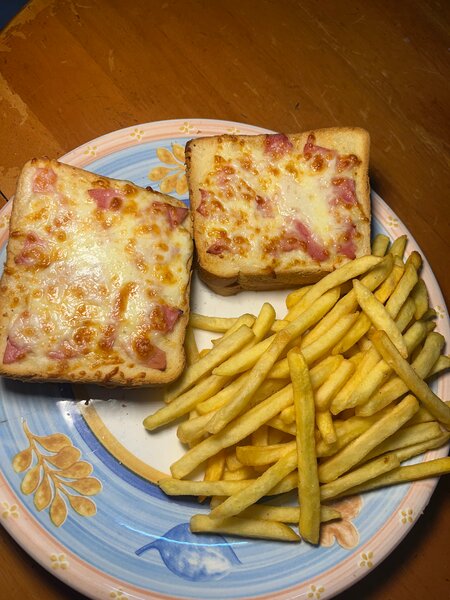 Croque monsieur avec Frites