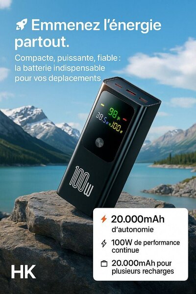 Batterie Portable 100W 20000mAh