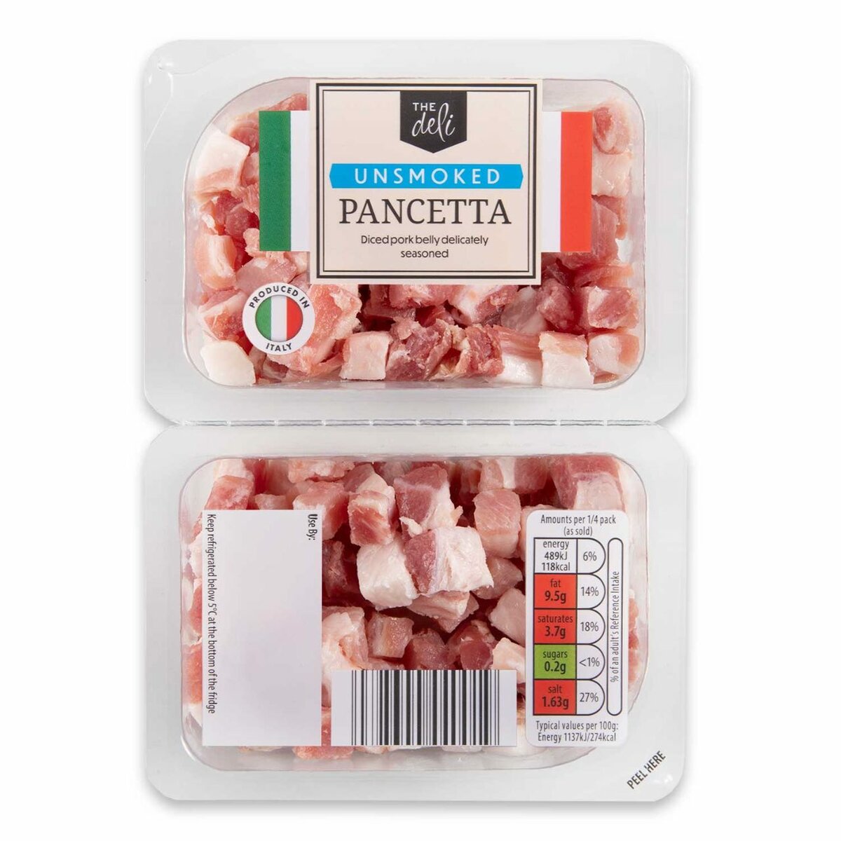 The Deli UnSmoked | Smoked Pancetta 2x85g
