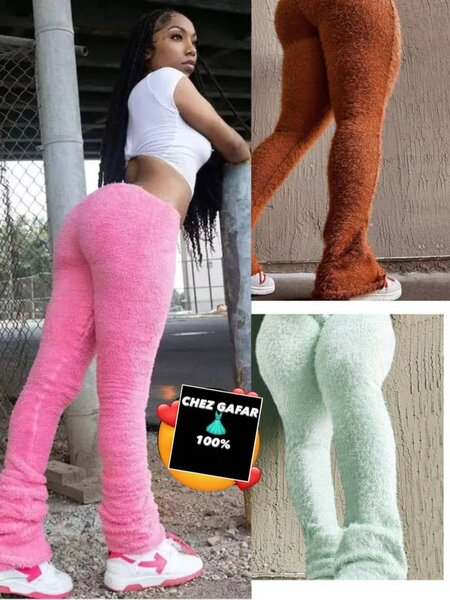 Pantalons en peluche pour femmes