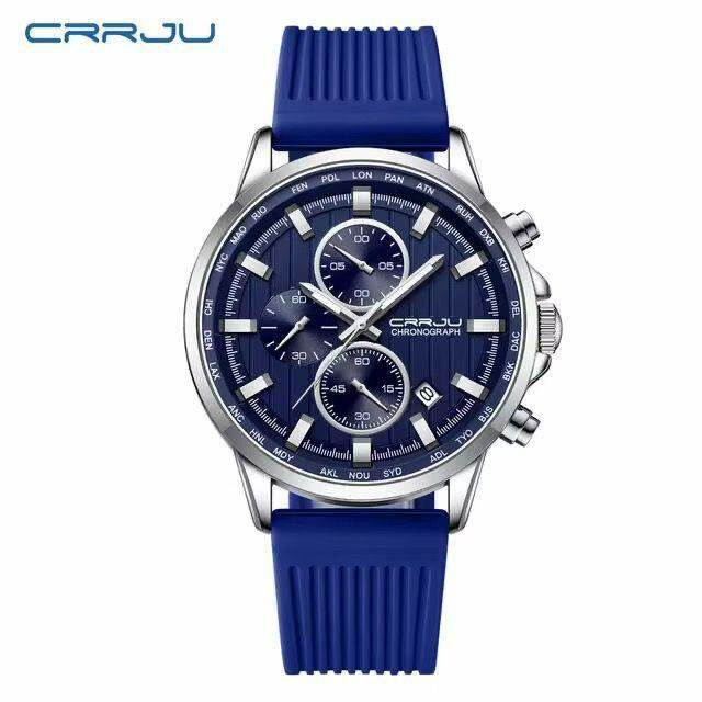 Montre Chronographe Homme Bleu