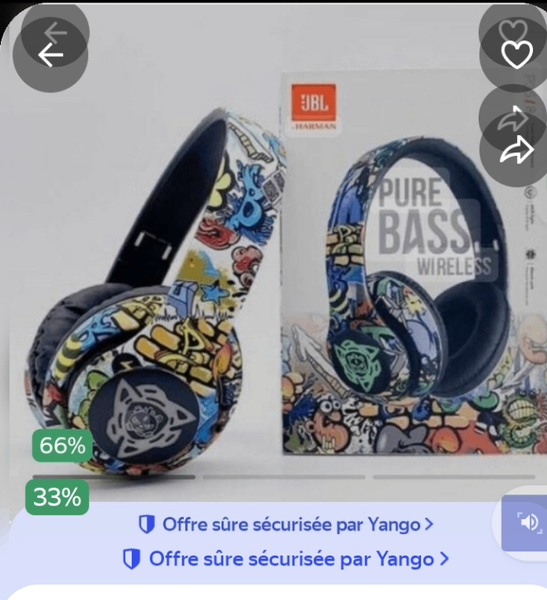 Casque Audio JBL Pure Bass