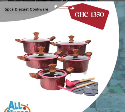 5pcs Diecast Cookware 