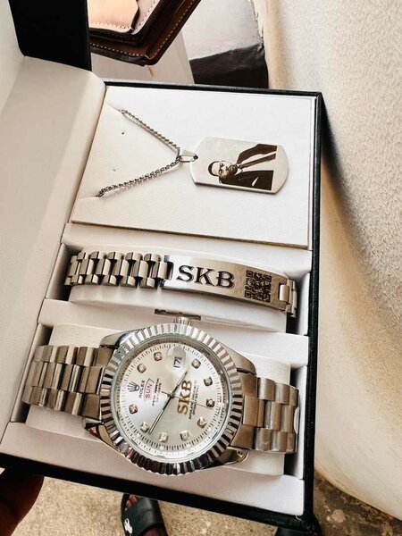 A set of customised Necklace, bracelets and watches