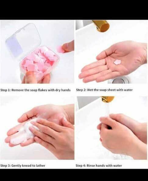 Pétales de Papier Savon Portables