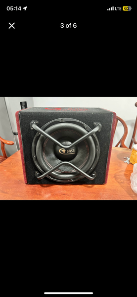 Self amplified car subwoofers