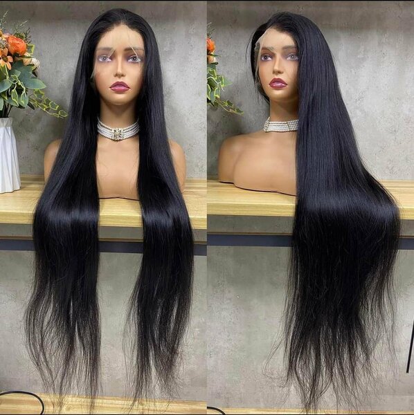 Perruque Lisse 100% humain taille 36 et taille 38