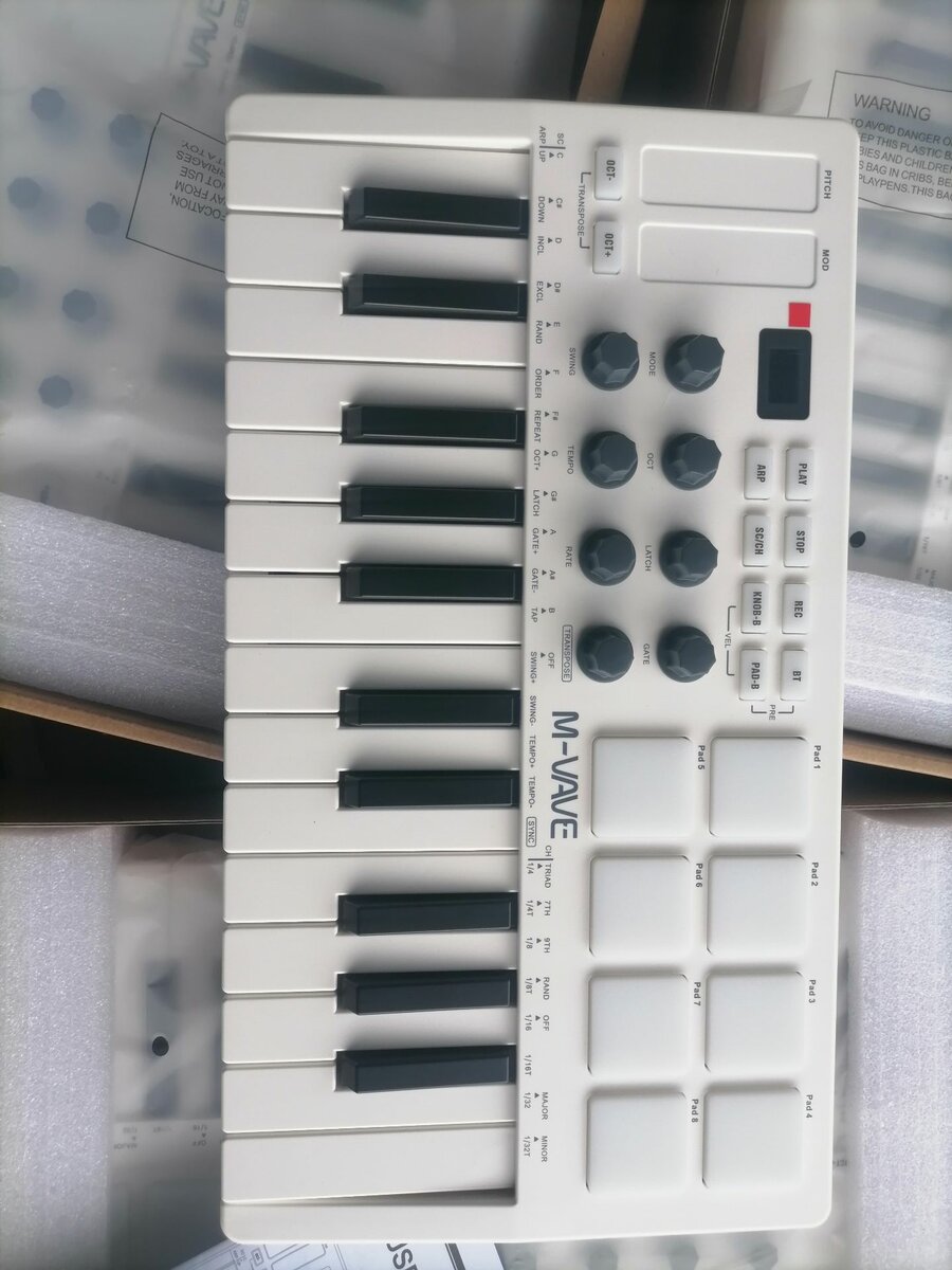 Smk25 MIDI Keyboard Music Bluetooth