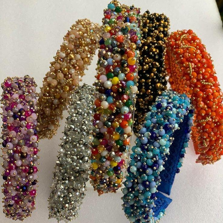 Serre-têtes en perles élégants