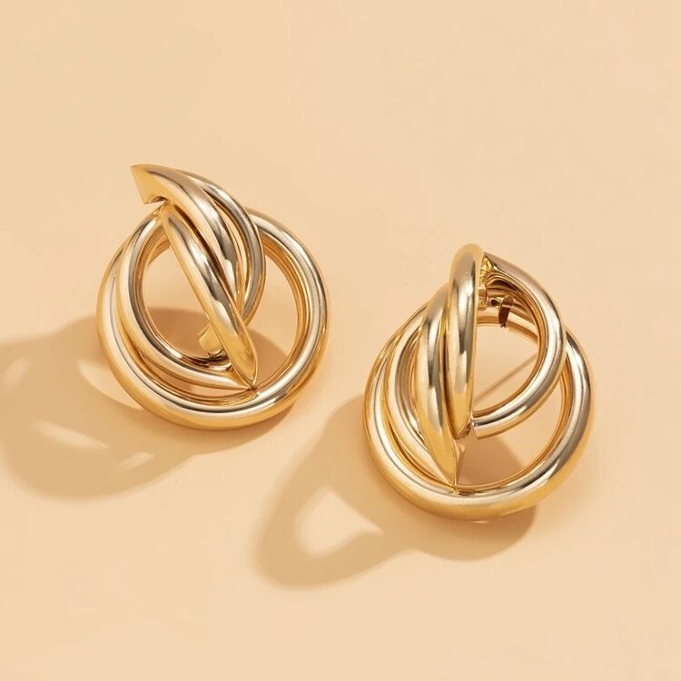 Gold earrings